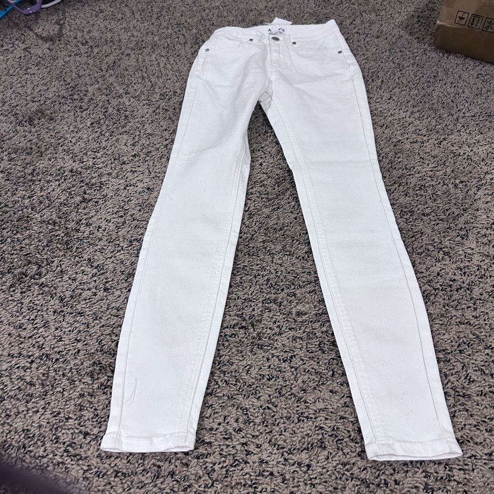 50%offw❤️ NWOT NORDSTROM Abound Sustainable High Rise Skinny Jeans White 24